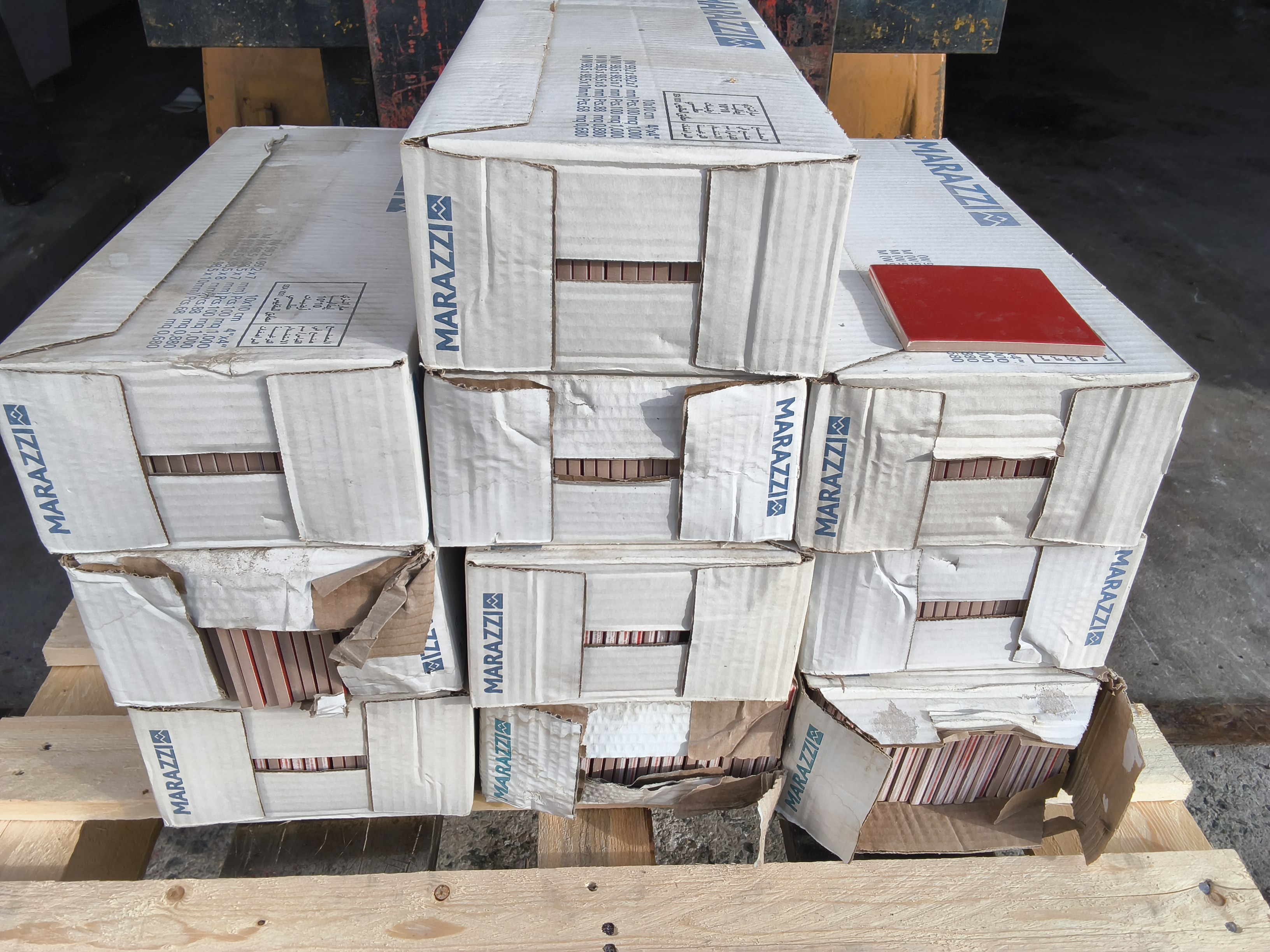 Klinker 100x100 röda 10 kvm