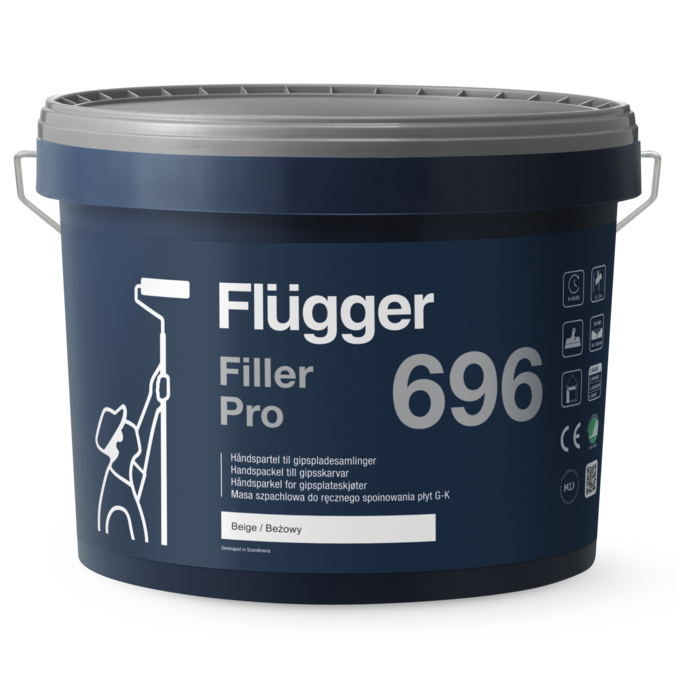 Handspackel till gipsskarvar - Flügger Filler Pro 696 -  | Råneå Bygghandel